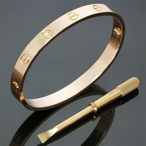 cartier solid gold bracelet|cartier 18k gold bracelet price.